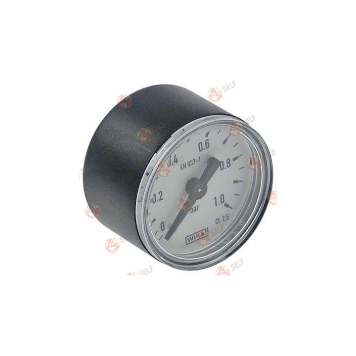 manometre ø 39 mm basınç aralığı 0-1 bar bağlantı 1/8" - 9700126 | Self Endüstriyel Yedek Parça