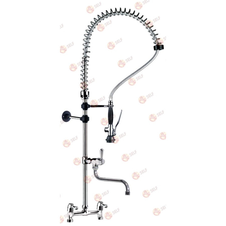 köprü karışımlı musluklu ön yıkama ünitesi, seramik musluk başlığı 1/2", 90°, döner musluklu - 3980009 | Self Endüstriyel Yedek 
