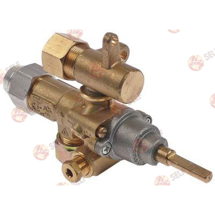 gas tap alternatives to EGA type GPEL21R gas inlet M15x1 (tube ø 10mm) - 4640015 | Self Endüstriyel Spare Part