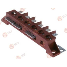 güç terminal bloğu 6 kutuplu, maks. 40 A, maks. 450 V, bağlantı ø6 mm² / F6.3, sıcaklık direnci 150 °C - 9360178 | Self Endüstri