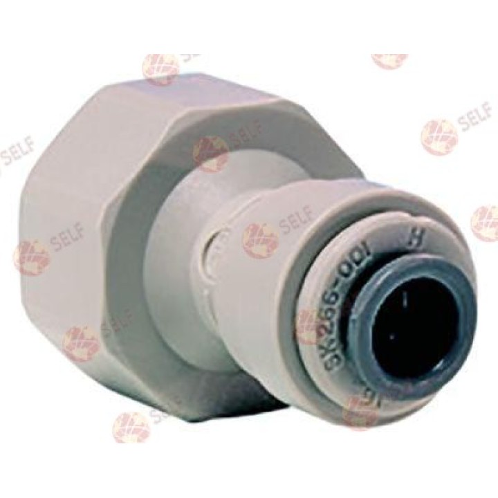 John Guest itmeli bağlantı parçası, düz dişli, 1/2" BSP boru bağlantısı, 5/16" - 1360610 | Self Endüstriyel Yedek Parça