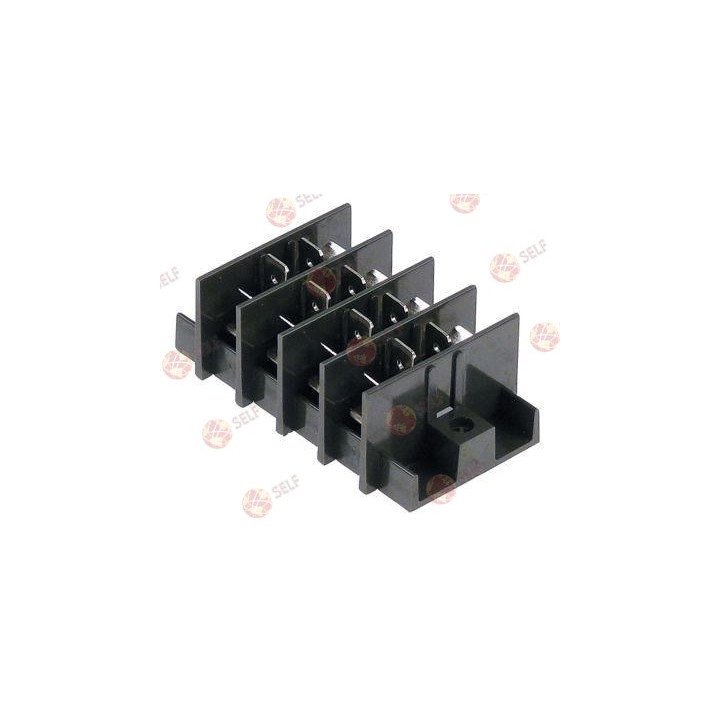 bağlantı terminali 4 kutuplu, maks. 25 A, maks. 450 V, F6,3/F6,3 bağlantısı, sıcaklık direnci 90 °C - 9360182 | Self Endüstriyel