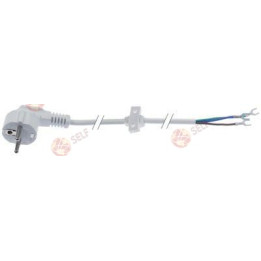 CEE7/7 tip E+F fişli güç kablosu, 3 kutuplu P+N+E, 0,75 mm², maks. 16 A, beyaz - 9500211 | Self Endüstriyel Yedek Parça