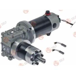 TRANSTECNO tipi WM26/P522CS dişli motor, 70 W, 48 V, 7,46 dev/dak, mil çapı 12 mm, uzunluk 220 mm, genişlik 95 mm, yükseklik 175