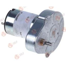 CROUZET tip 82861080 dişli motor, 24 V, 5000 dev/dak, mil çapı 4 mm, uzunluk 65 mm, genişlik 51 mm, yükseklik 61 mm, çıkış için 