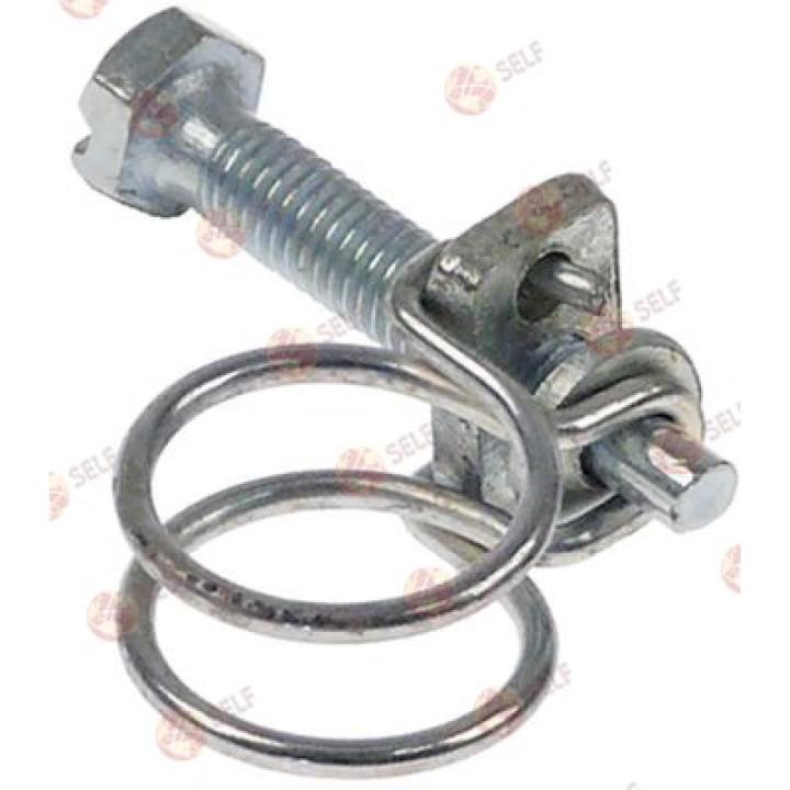 hose clamp, ø 21 mm, zinc-plated steel, 20 pcs - 3381185 | Self Endüstriyel Spare Part