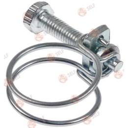 Hose clamp, ø 33 mm, zinc-plated steel, 20 pieces - 3381188 | Self Endüstriyel Spare Part