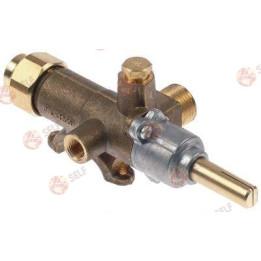 gas tap COPRECI type CAL-3200 gas inlet pipe flange ø27mm bypass nozzle ø 0,55mm - 2640226 | Self Endüstriyel Spare Part