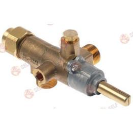 gas tap COPRECI type CAL-3200 gas inlet M18x1.5 (tube ø 12mm) - 1360273 | Self Endüstriyel Spare Part