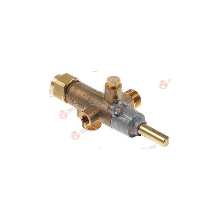 gas tap COPRECI type CAL-3200 gas inlet M18x1.5 (tube ø 12mm) - 1360273 | Self Endüstriyel Spare Part
