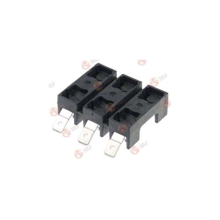 sigorta tutucu üçlü uygun sigorta ø6,3x32 mm 16 A nominal 300 V L 44 mm W 36 mm H 13 mm bağlantı F6,3 - 1620257 | Self Endüstriy