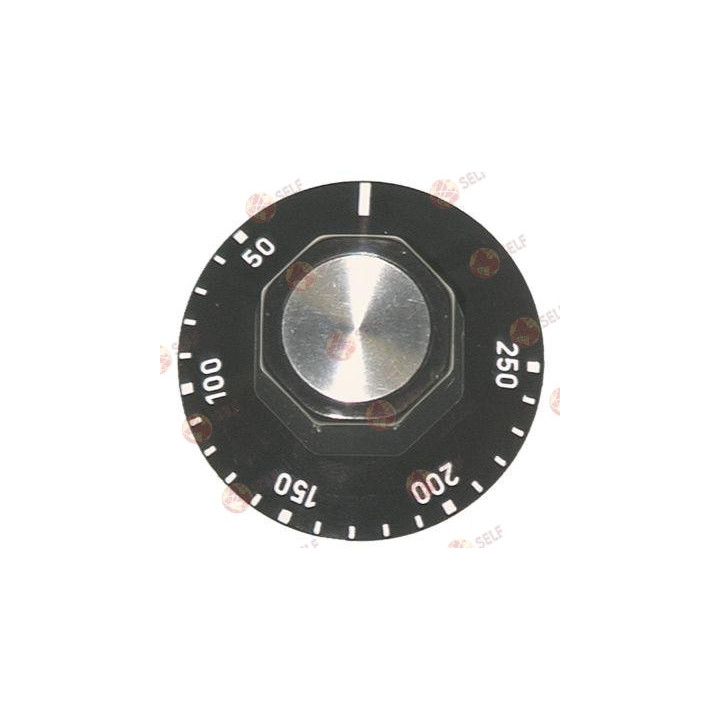 düğmeli termostat, maks. sıcaklık 250°C, çap 50 mm, mil çapı 6x4,6 mm, düz üst kısım, siyah - 4920183 | Self Endüstriyel Yedek P