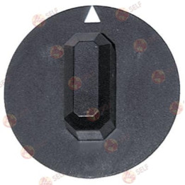 düğme anahtarı sıfır işareti ø 44 mm şaft ø 3,5x3,5 mm siyah - 4520075 | Self Endüstriyel Yedek Parça