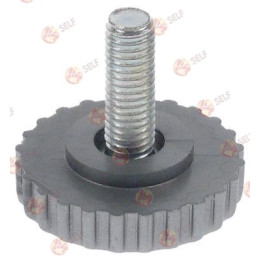 equipment foot thread M8 thread L 25mm H 7mm ø 25mm Qty 1 pcs - 9080026 | Self Endüstriyel Spare Part