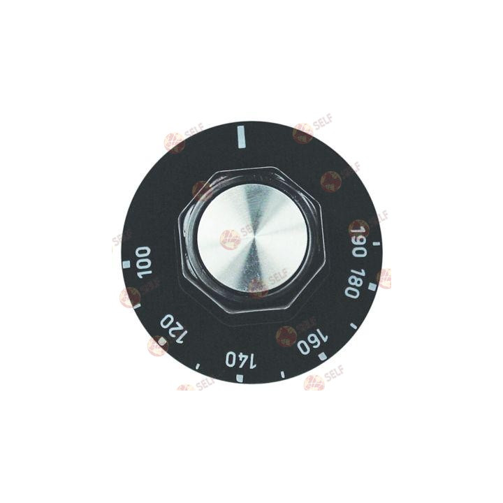 düğme termostat t.maks. 190°C ø 50 mm şaft ø 6x4,6 mm şaft düz üst gümüş - 4920244 | Self Endüstriyel Yedek Parça