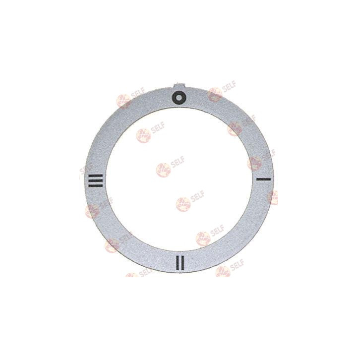 düğme kadran plakası gümüş anahtar 4 konumlu ED ø 59 mm ID ø 45,5 mm - 4520102 | Self Endüstriyel Yedek Parça