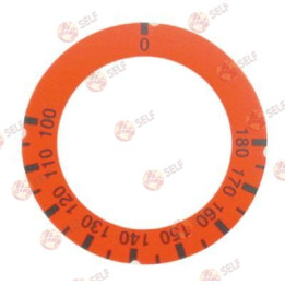 topuz kadran plakası termostat t.max. 180°C 100-180°C dönüş 270° dış çap ø 63 mm iç çap ø 45,5 mm kırmızı - 4920286 | Self Endüs