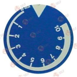 düğme kadran plakalı termostat 1-10 dönüş 310° ED ø 45 mm mavi - 4920314 | Self Endüstriyel Yedek Parça