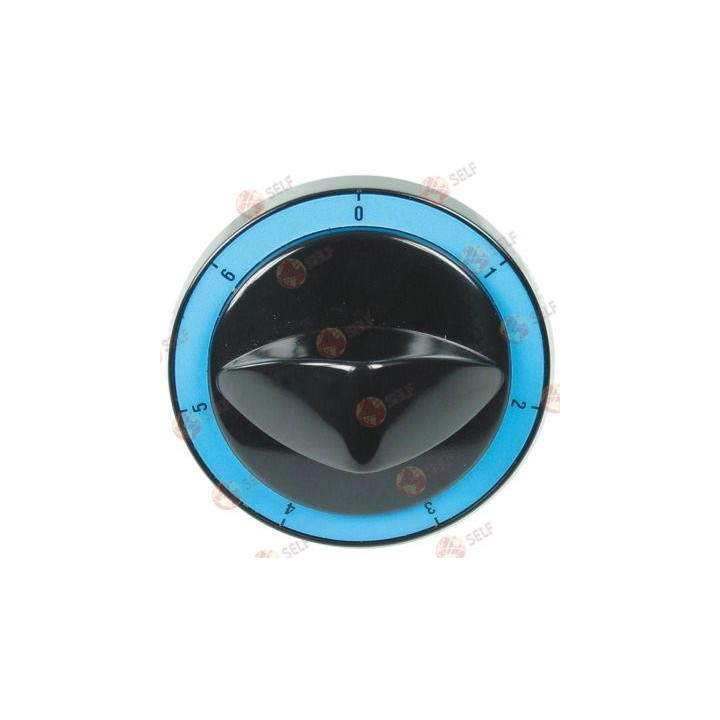 7 konumlu düğmeli anahtar, ø 82 mm şaft, ø 6x4,6 mm şaft, düz üst kısım, siyah - 4520125 | Self Endüstriyel Yedek Parça