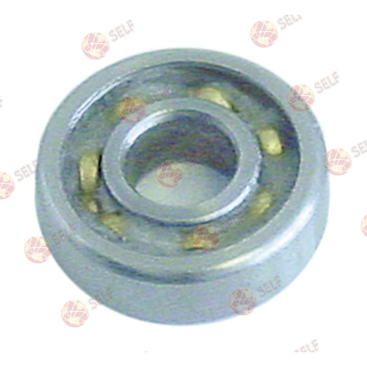 bilyalı rulman tipi 609 şaft çapı 9 mm dış çap 24 mm genişlik 7 mm din 625-1 - 4380017 | Self Endüstriyel Yedek Parça