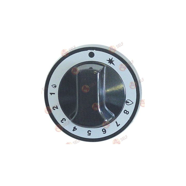 düğmeli gaz termostatı 1-8 ø 72 mm şaft ø 10x8 mm siyah - 4920396 | Self Endüstriyel Yedek Parça