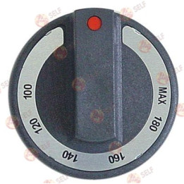 düğme termostat maks. sıcaklık 180°C ø 77 mm mil ø 6x4,6 mm mil düz üst siyah - 4920407 | Self Endüstriyel Yedek Parça