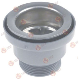 tahliye bağlantı parçası dişli 1½" dış çap 78 mm iç çap 50 mm - 1000109 | Self Endüstriyel Yedek Parça