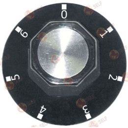 düğme 7 konumlu ø 50 mm mil ø 6x4,6 mm mil düz alt siyah - 2140285 | Self Endüstriyel Yedek Parça