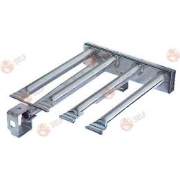 çubuk brülör 4 sıralı, uzunluk 390 mm, genişlik 270 mm, yükseklik 60 mm, su ısıtıcısı - 3000009 | Self Endüstriyel Yedek Parça
