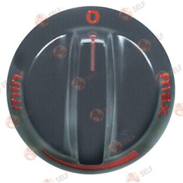 düğme potansiyometre MIN/MAX ø 54 mm şaft ø 6x4,6 mm şaft düz alt - 4300005 | Self Endüstriyel Yedek Parça