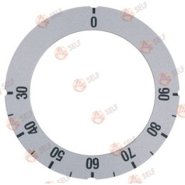 knob dial plate silver thermostat t.max. 90°C 30-90°C rotation 270° ED ø 63mm ID ø 45,5mm - 4920562 | Self Endüstriyel Spare Par