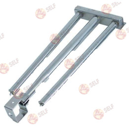 çubuk brülör 2 sıralı, uzunluk 510 mm, genişlik 190 mm, yükseklik 40 mm, ızgara - 1501230 | Self Endüstriyel Yedek Parça