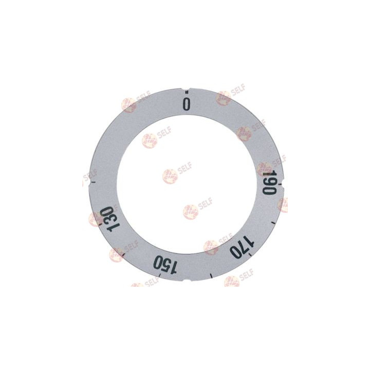termostat ölçeği olan düğme, maks. sıcaklık 190°C, 120-190°C, dış çap 63 mm, iç çap 45,5 mm, gümüş - 4920585 | Self Endüstriyel 