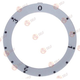 knob dial plate silver energy regulator 1-3 turn direction anti clockwise ED ø 59mm - 2320045 | Self Endüstriyel Spare Part