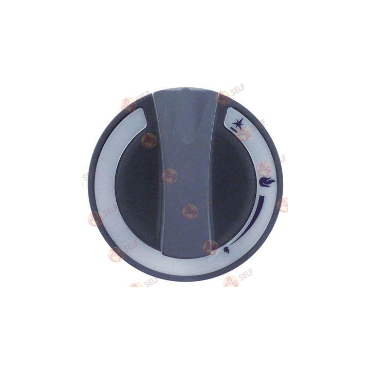 topuz gaz vanası, ateşleme alevi ile ø 60 mm şaft ø 10x8 mm şaft düz sol gri - 1140583 | Self Endüstriyel Yedek Parça