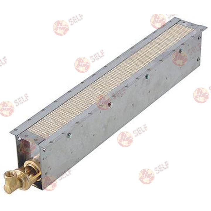 seramik brülör uzunluk 412 mm genişlik 80 mm pişirme alanı 395x65 mm yükseklik 80 mm - 1501303 | Self Endüstriyel Yedek Parça