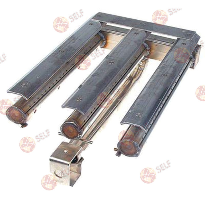 çubuk brülör 3 sıralı, uzunluk 415 mm, genişlik 248 mm, yükseklik 145 mm, kömür ızgarası - 1501334 | Self Endüstriyel Yedek Parç