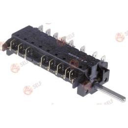 çalışma anahtarı 7 konumlu mil çapı 6x4,6 mm mil uzunluğu 34 mm bağlantı erkek faston 6,3 mm - 4520480 | Self Endüstriyel Yedek 