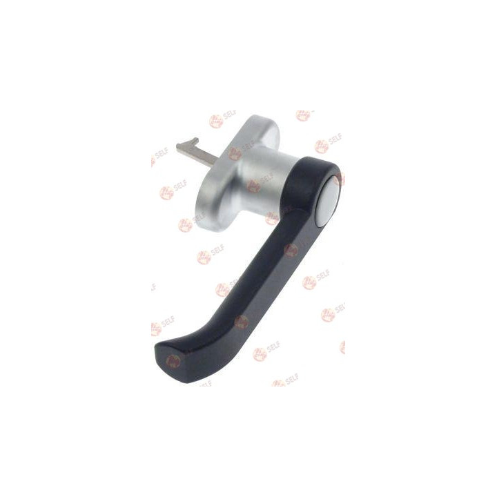 Convotherm konveksiyonlu buharlı fırın kolu, uzunluk 170 mm, genişlik 30 mm, yükseklik 37 mm, yay uzunluğu 37 mm, siyah plastik 