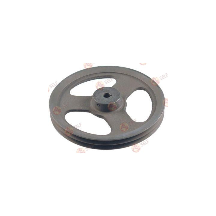 V kayışı kasnağı çift disk ø 308 mm mil girişi ø 20 mm oluk derinliği 14 mm - 3360091 | Self Endüstriyel Yedek Parça