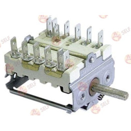 operation switch 8 operating positions 7NO sequence 0-1-2-3-4-5-6-7 16A shaft ø 6x4.6mm - 4520590 | Self Endüstriyel Spare Part