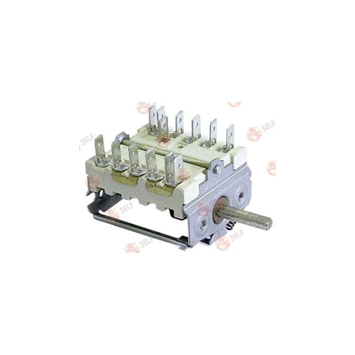 çalıştırma anahtarı 8 çalışma konumu 7NO sıra 0-1-2-3-4-5-6-7 16A mil ø 6x4,6 mm - 4520590 | Self Endüstriyel Yedek Parça