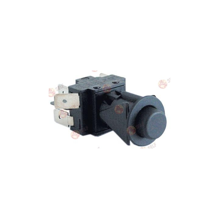 basmalı anahtar, montaj ø 16 mm siyah 2CO 250 V 16 A bağlantı erkek faston 6,3 mm koruma IP40 - 4520630 | Self Endüstriyel Yedek