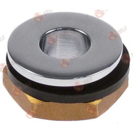 drenaj konektörü, boyut 1/2", toplam yükseklik 16 mm, dış çap 28 mm, krom kaplı pirinç - 4860032 | Self Endüstriyel Yedek Parça