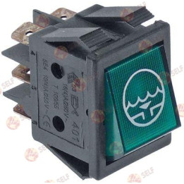 مفتاح متأرجح مؤقت أبعاد التثبيت 30 × 22 مم 250 فولت 16 أمبير - 4520719 | Self Endüstriyel