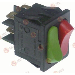 basmalı anahtar montaj ölçüleri 30x22 mm kırmızı/yeşil 1NO/1NC 230 V 16 A - 4520736 | Self Endüstriyel Yedek Parça