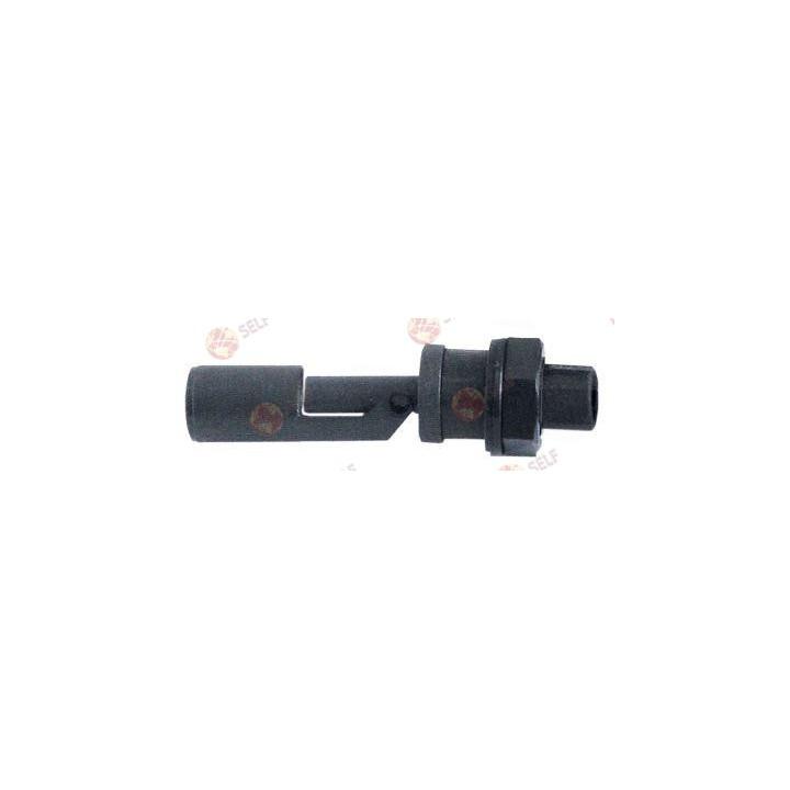 مفتاح تعويم، سن اللولب M16x1.5، 1NO أو 1NC، قطر 17,5 مم، طول 96 مم، تثبيت بقطر 19 مم، 250 فولت، 0,5 أمبير، موصل فاستون ذكر 6.3 م