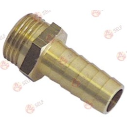 hortum konektörü pirinç düz dişli 3/8" hortum ø 13 mm - 1361810 | Self Endüstriyel Yedek Parça