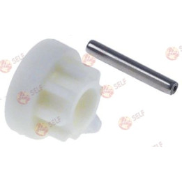 hand blender clutch dia.1 15mm dia.2 19mm inner diameter 8mm long 12mm 8 teeth - 3300059 | Self Endüstriyel Spare Part