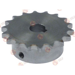 gear wheel splitting 1/2" teeth 18 shaft intake ø 17mm H 28mm - 2020035 | Self Endüstriyel Spare Part